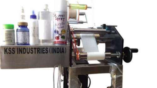 Manual Round Bottle Sticker Labeling Machine 
