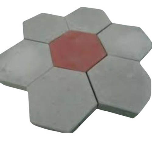 60Mm Hexagon Interlocking Tiles - Color: Grays
