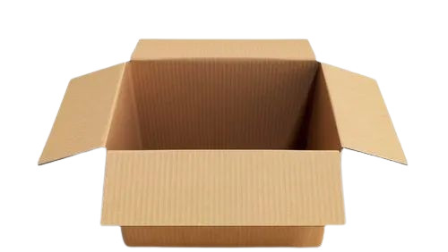Corrugated Cardboard File Box - Color: Brown
