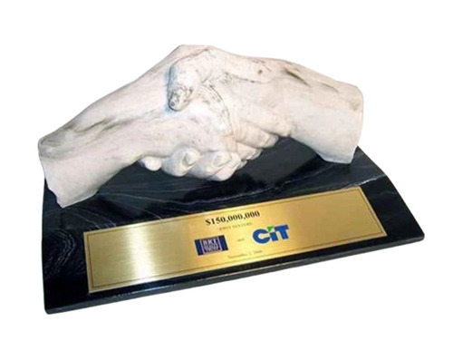 Hand Shake Award Trophies