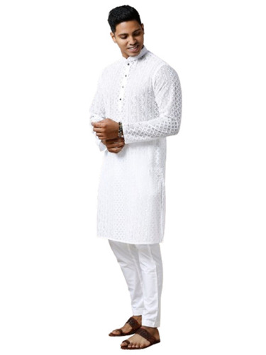 Mens Chikan Kurta Pajama