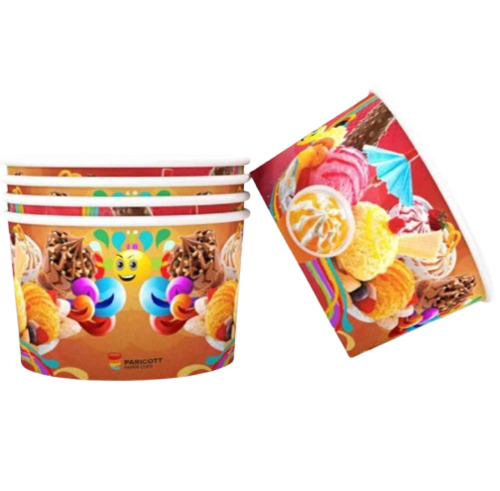 Round Paper Ice Cream Cup