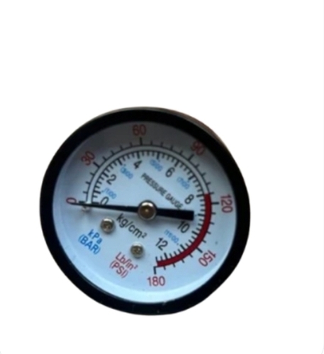 Air Compressor Pressure Meter - Color: White (Base)