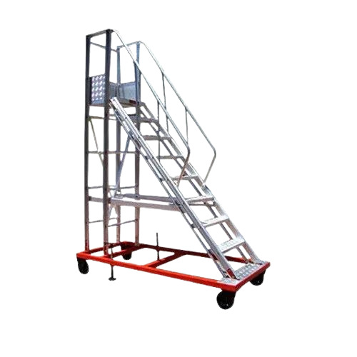 Aluminium Trolley Step Ladders - Feature: Heavy Duty