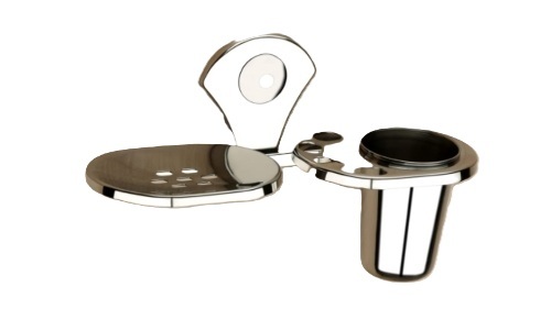 stainless steel soap dish