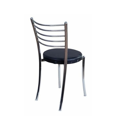 Steel Chair - Color: Silver & Black