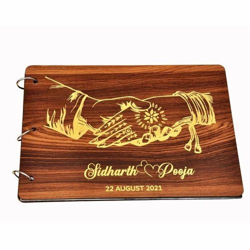 Rectangular Wooden Photo Album