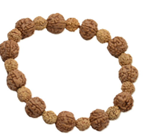 5 Mukhi Rudraksha Booster Bracelet - Rudraksha, Multi Color, All Size | Meditation Support, Spiritual Growth, Aura Protection