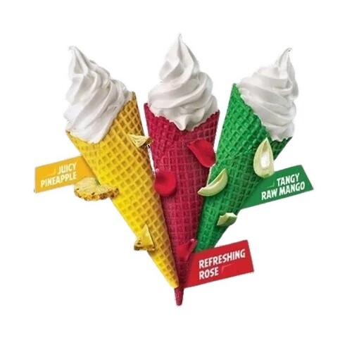 Flavoured Ice Cream Cones - Age Group: Old-Aged