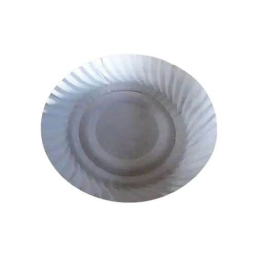White Disposable Paper Plate 