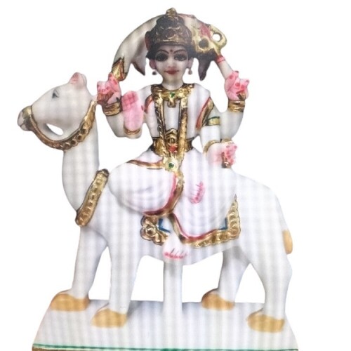 Dasha Mata Marble Murti - Color: Multi Color