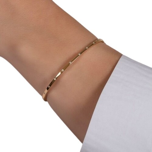 Dot Bracelet - Color: Golden