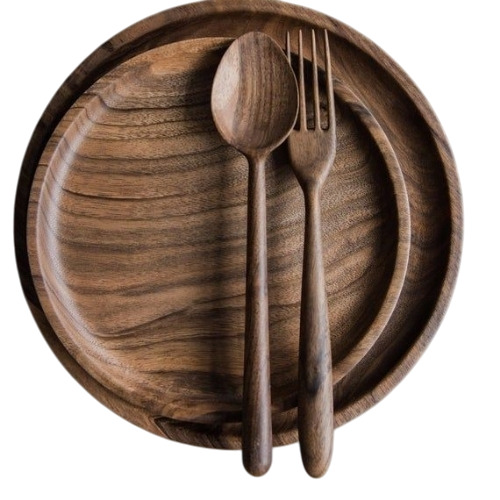 Hand Carved Wooden Plates