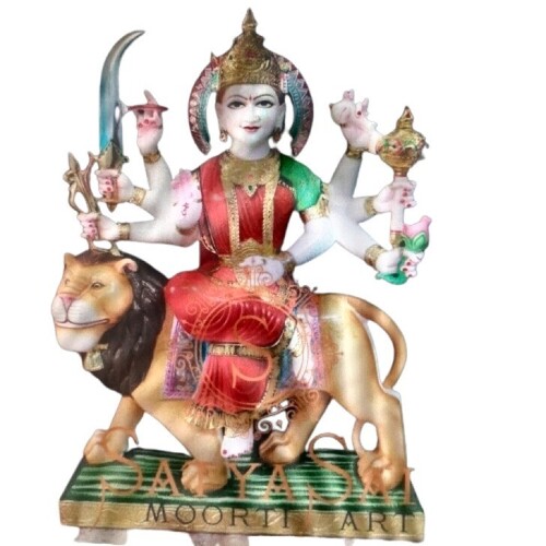 Marble Goddess Durga Statue