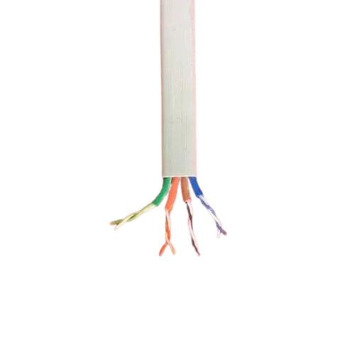Cat 6 Flat Elevator Cable - Armored Material: Copper