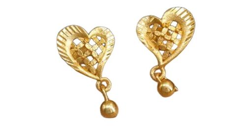 Gold Earrings - Color: Golden
