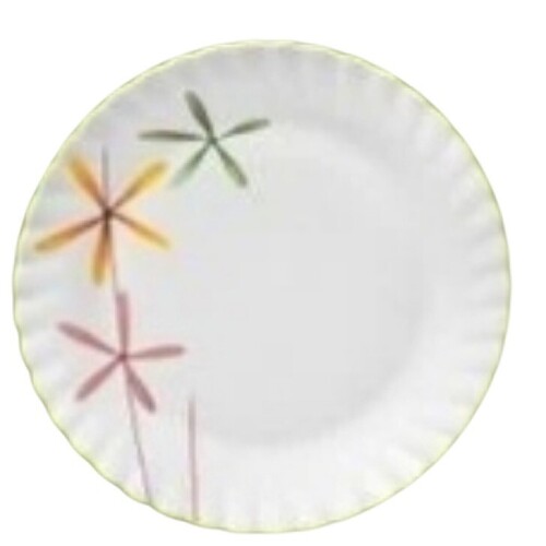 Ceramic Dinner Plate - Color: White