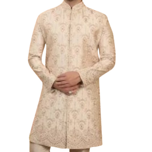 Hand Beaded Embroidery Men Sherwani