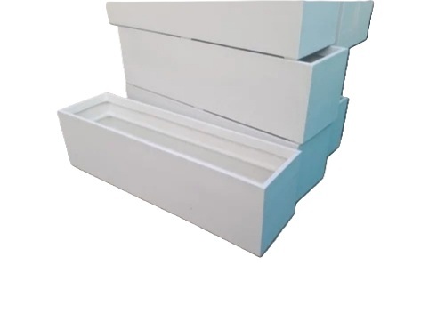 White Frp Rectangular Planter