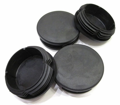 Plastic End Caps - Plastic Standard Size Black Color | Rigid Hardness Round Shape Water Resistant Lightweight Easy to Use