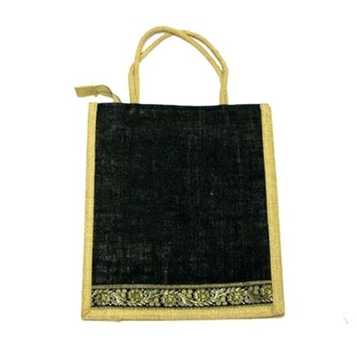 Black Jute Carry Bag