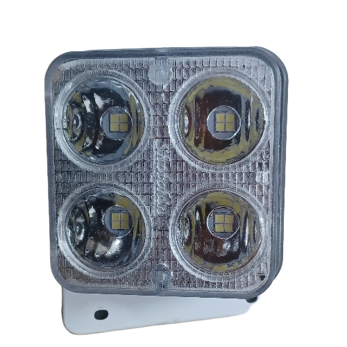 Spot Lights - Plastic, Round, Silver, White Light | Durable, Adjustable Angle, Energy Efficient, Focused Illumination, Heat Resistant