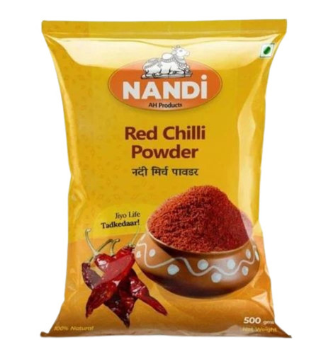 Red Chilli Powder Packaging Pouch - Color: Yellow