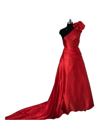 Royal Satin Fabric Red - Design: Gown