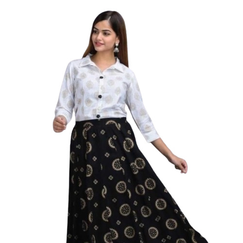 Cotton Flared Tier Ladies Dress