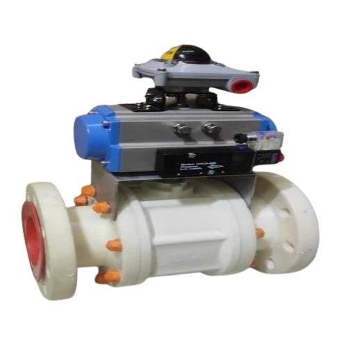 Pneumatic Polypropylene Ball Valve - Material: Plastic