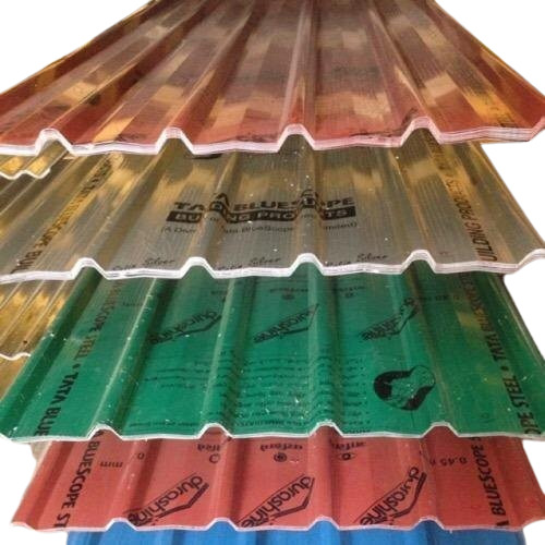 Color Coated Roofing Sheets - Galvanized Sheet, Customized Size, Multiple Colors, 0.50mm Thickness | Durable, Fine Finished, Plain Rectangular Shape