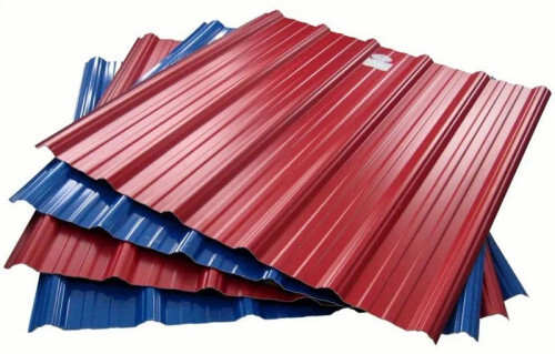 Metro Roofing Sheet - Galvanized Sheet, Customized Size, Multiple Colors, 0.50mm Thickness | Durable, Fine Finished, Plain Rectangle Design