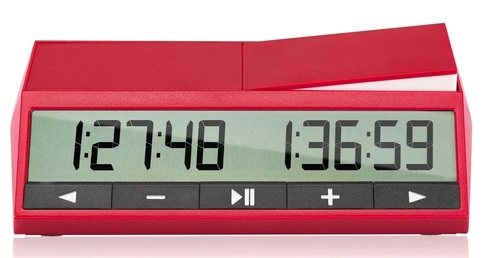 Red ABS Plastic DGT Chess Clock