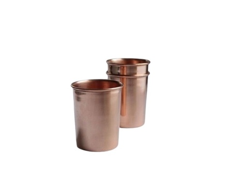 Copper Water Cup - Features: 1. Vegan Friendly 2.Kills Bacteria 3.100% Natural