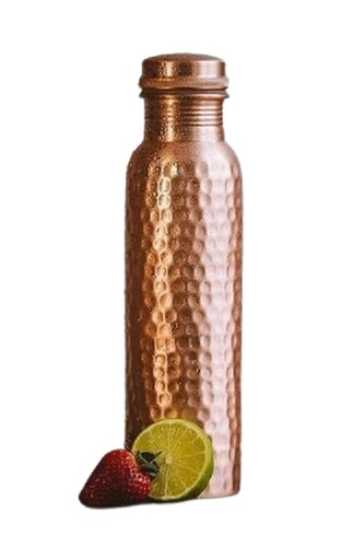 Hammered Copper Water Bottle - Capacity: 950 Milliliter (Ml)