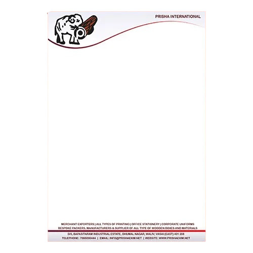Letterheads - Advantage: Yes