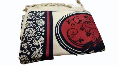 Cotton Printed Beige Bedsheet