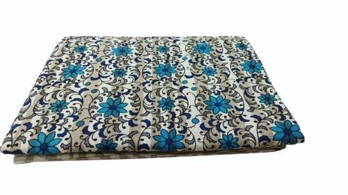 Pure Cotton Printed Blue Bedsheet With Pillow Cover Set - Design Type: Modern