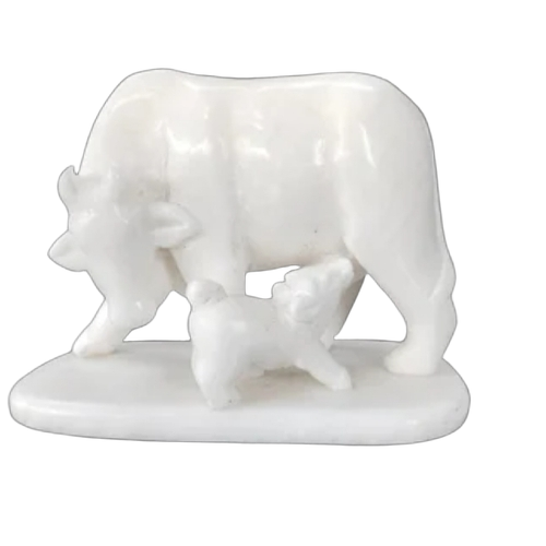 White Marble Cow And Calf