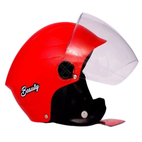 Female Red Helmet - Material: Plastic