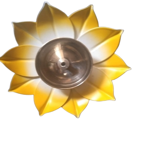 Brass Pooja Deep Diya - Brass, Standard Size, Golden | Durable, Long Lasting, Easy to Clean