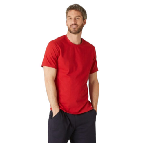 Men Half Sleeve Red T-Shirt - Color: .