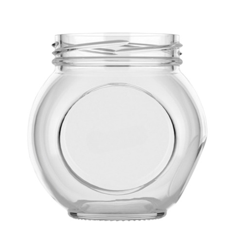Round Fancy Glass Food Jar