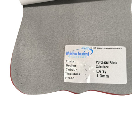 Saberlone Pu Coated Shoe Fabric - Color: Gray