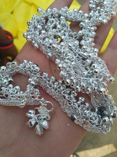 Silver Jhanjhar Payal Anklet