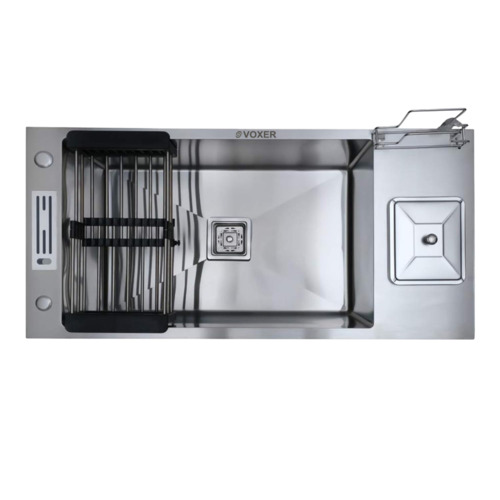 Dustbin Handmade Kitchen Sink