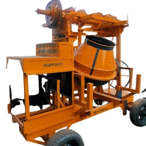 Heavy Duty Concrete Mixture Machine - Color: Yellow