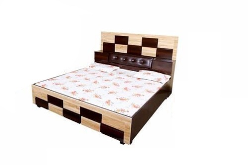 Modern Wooden Double Bed - Artwork: Crafted