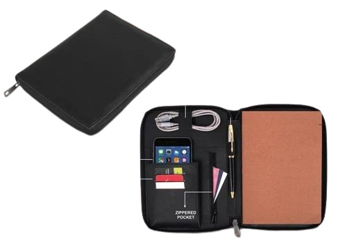 Corporate Omni Zippered Work Folder With Replaceable Notebook - Feature: Durable