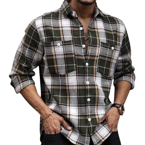 Men Check Shirt
